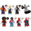 8PCS Minifigure Spider-Verse Blocchi da costruzione in plastica ABS 1