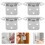 10 Pcs Kitchen Cabinet Hinge 7.00x4.50x2.00cm Silver 9