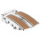 Belt Buckle Khaki Chrome 1pcs 3.3x1.6in 7