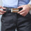 Belt Buckle Khaki Chrome 1pcs 3.3x1.6in 9