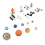 Astronaut Space Figurine Planets Playset with 6
