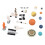 Astronaut Space Figurine Planets Playset with 10