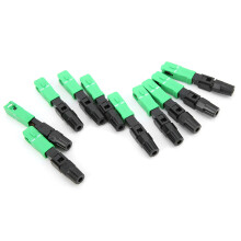 50 Stück SC/APC Faseroptik Schnellverbinder Adapter Grün für optische Kommunikation