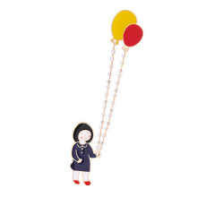 Cartoon Brooch Enamel Pin For Women Funny Backpack Badge Decoration