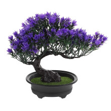 2Pièces Ornement Bonsai Pin Artificiel Simulation Maison