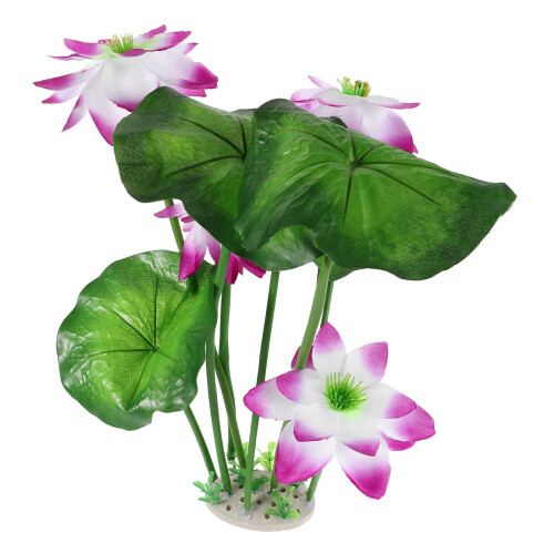 Purple Artificial Aquarium Plants Plastic Fish Tank Decoration