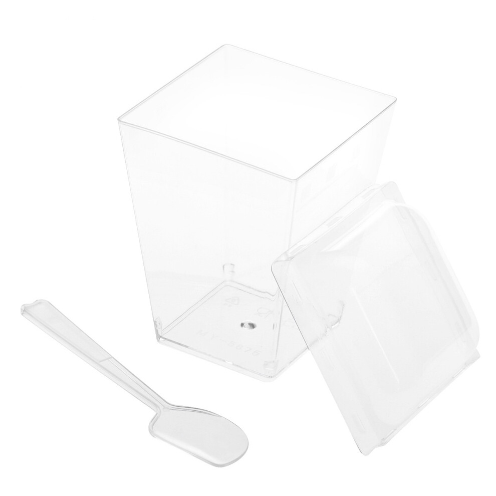 Appetizer Cups For Parties Transparent 10 Sets For Bar-image-OPC-PK7MYZQ-NEW