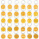 30 Pcs Gold Locker Number Tags Digital Key Office 6