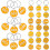 30 Pcs Gold Locker Number Tags Digital Key Office 1