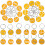 30 Pcs Gold Locker Number Tags Digital Key Office 8