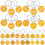 30 Pcs Gold Locker Number Tags Digital Key Office 3