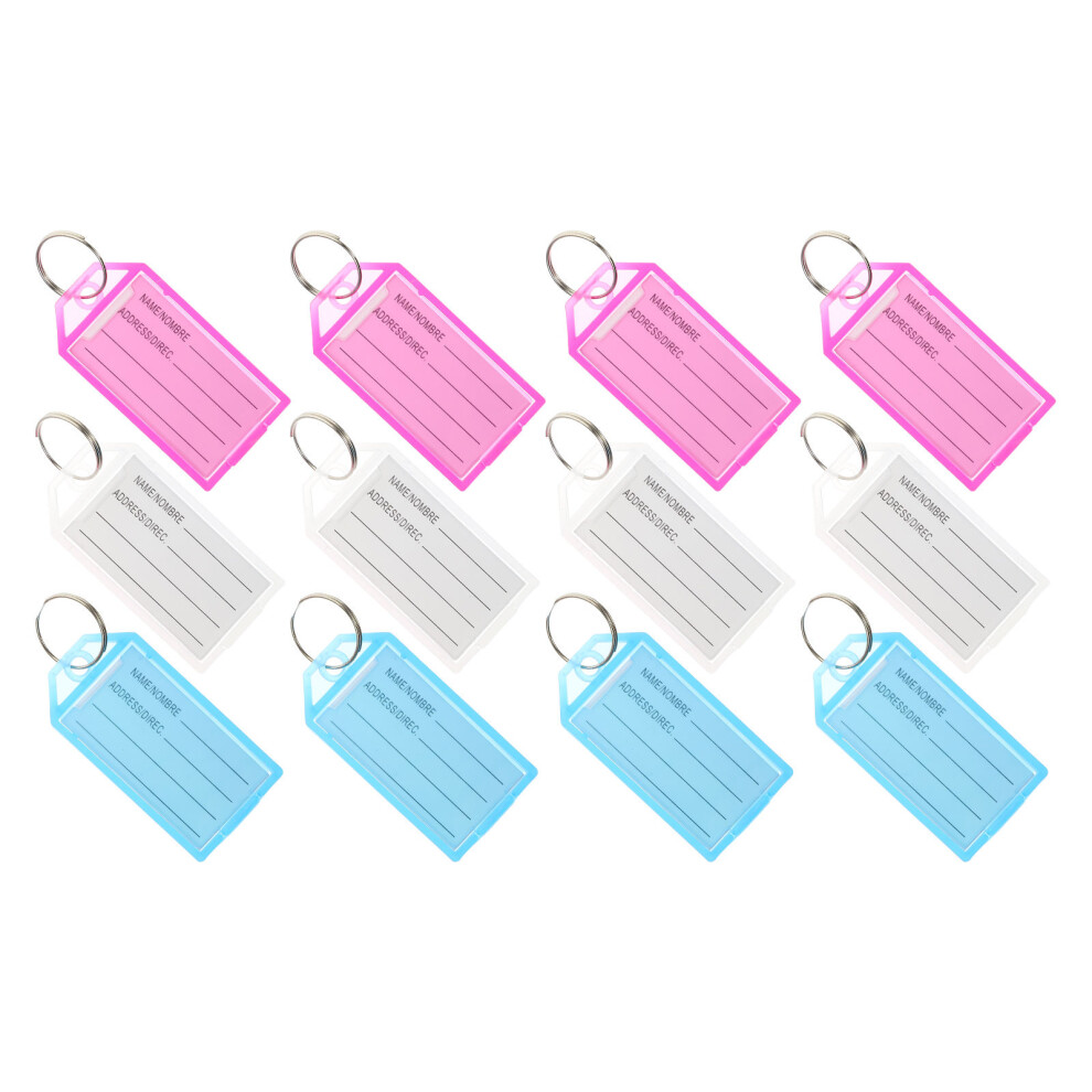 5 Pcs Multipurpose Key Tag Luggage Clip Name Labels Rings For Car Keys 3123312488155