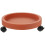 1Pc Movable Plastic Plant Pot Tray With Wheels Round Shape 5