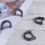 D Ring Zinc Alloy 10pcs 0.2x0.8x0.9in 2
