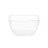 Clear Plastic Bowl Salad Bowl Plastic Household Users 5pcs 8