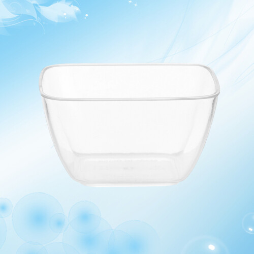 Clear Plastic Bowl Salad Bowl Plastic Household Users 5pcs 2