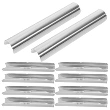 Curtain Rod Replacement Parts Stainless Steel Silver 10pcs