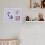 First Year Baby Photo Frame White Sticker 1pcs 4