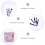 First Year Baby Photo Frame White Sticker 1pcs 2