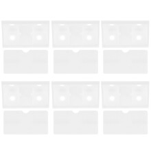 100Pcs Durable White Plastic Corner Brackets for Cabinet Shelf Support