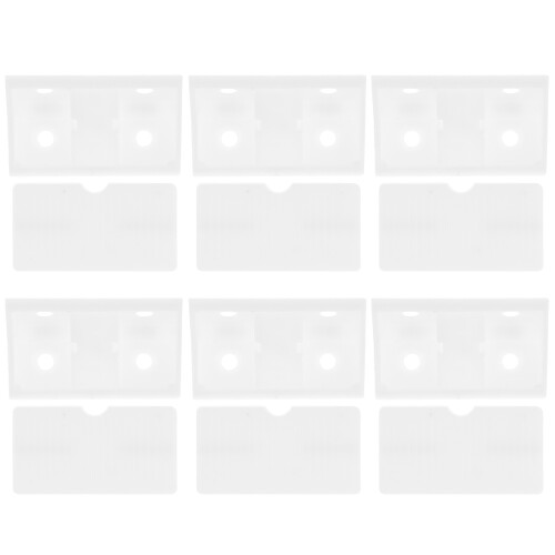 100Pcs Durable White Plastic Corner Brackets for Cabinet Shelf Support