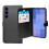(Black) Case For Samsung Galaxy S25 FE Wallet Flip Cover 2
