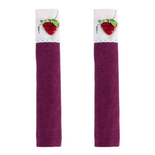 2 Pcs Refrigerator Handle Covers Fridge Appliance Wrap Cloth Door