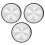 Bike Stabilizer Wheels White 3 Pairs 9