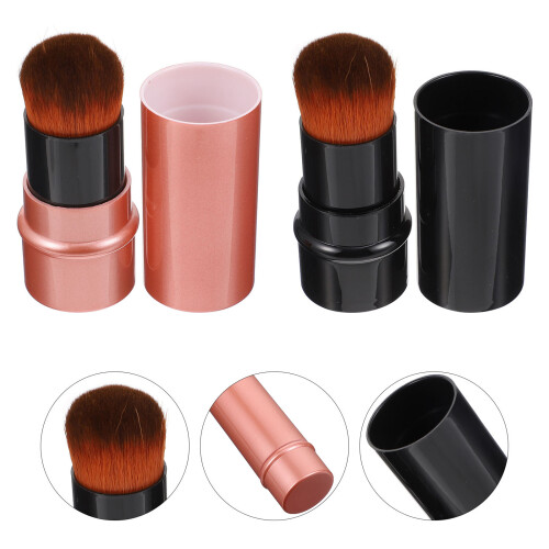 2pcs Mushroom Shape Cosmetics Foundation Loose Powder Makeup 2