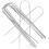 8pcs U Shaped Garden Stakes Silver For Fixing Tents 9