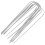 8pcs U Shaped Garden Stakes Silver For Fixing Tents 10
