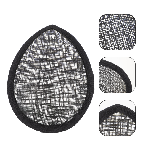 Hat Making Accessory Black Linen Fascinator Base For Women 1