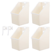 Hanging Feed Tray Pigeon Feeder Plastic Beige Feeding Aviary
