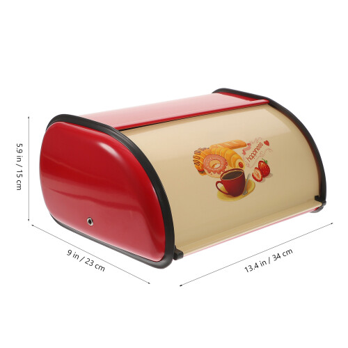 Practical Design Bread Box For Home Iron Storage 1pack 1