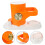 Orange Plastic Dumpling Presser Home Kitchen Dough Wrapper Maker 3