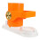 Orange Plastic Dumpling Presser Home Kitchen Dough Wrapper Maker 10