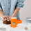 Orange Plastic Dumpling Presser Home Kitchen Dough Wrapper Maker 9