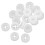 Straw Hole Plugs For Lid Silicone Cover White 30pcs 4