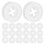 Straw Hole Plugs For Lid Silicone Cover White 30pcs 6