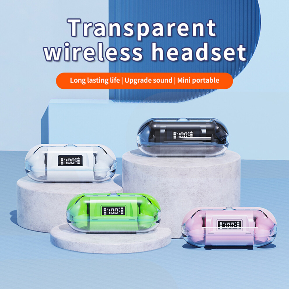 Bt 5.3 Wireless Bt Clear Cover Headphones In-Ear 8130196262073