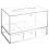 1Boîte Transparente Multifonction En Pour Rangements Divers 1