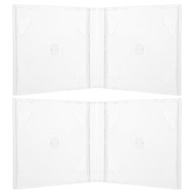 4pcs disc protective boxes for cd dvd storage portable organizer
