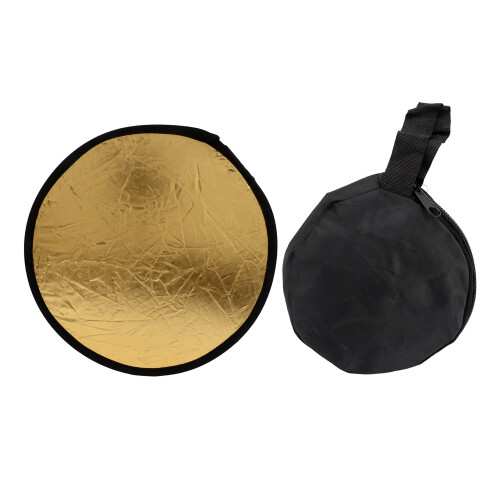 Disc Light Reflector 11.8in Round Gold Silver 2 in