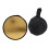 Disc Light Reflector 11.8in Round Gold Silver 2 in 3