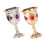 Drinking Goblet Wine Goblets White Alloy 2pcs 8
