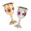 Drinking Goblet Wine Goblets White Alloy 2pcs 6