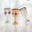 Drinking Goblet Wine Goblets White Alloy 2pcs 11
