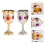 Drinking Goblet Wine Goblets White Alloy 2pcs 5