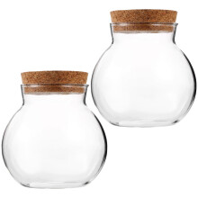 Mlins 2 Pcs Globe Plant Eco Micro-Landscape Seal