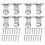 4Sets Metal Roller Shade Brackets Easy Install for Home Use 1